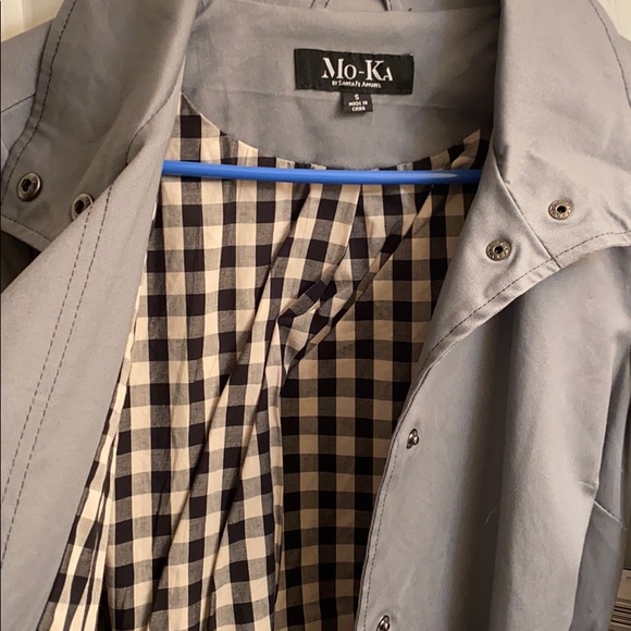 Super cute gray coat (Mo-Ka by Santa Fe Apparel) - Picture 5 of 11